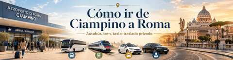 Cómo ir del aeropuerto de Ciampino a Roma en autobús, tren, taxi o traslado privado