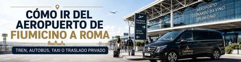 Cómo ir del aeropuerto de Fiumicino a Roma en tren, autobús, taxi o traslado privado